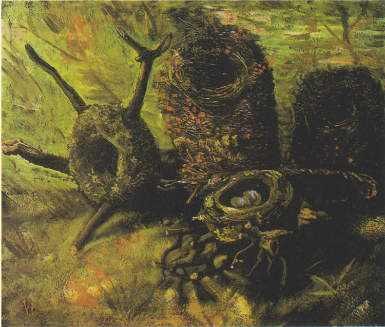 Still Life With Birds Nests Van Gogh Oil Painting